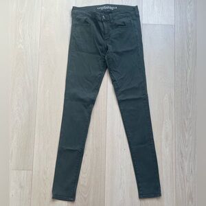 🛒👖🏃♀️ Women's Deep Forrest Green Jeggings Super Stretch 🫶🏼